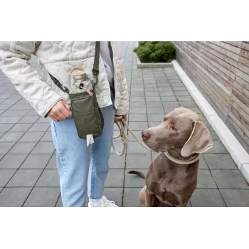 PALOPA 2-in-1 suņu gardumu maciņš un pudeles turētājs Boudi Dark Olive