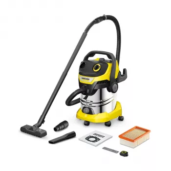 Kärcher WD 5 Control S 25/5/22 mitrais/sausais putekļsūcējs 25 L ar pusautomātisku filtra tīrīšanu