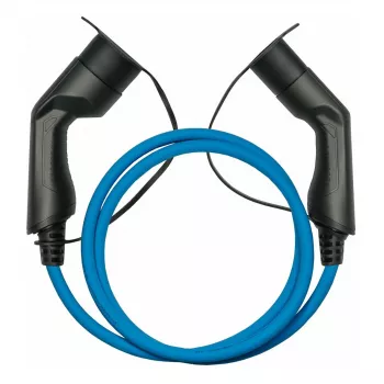 KABELMEISTER Mode 3 EV uzlādes kabelis, Type 2 spraudnis uz ligzdu, 3-fāžu, 16A, 11kW, zils, 7,5m