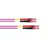 Kabelmeister OM4 Duplex LC/LC Multimode Fiber Optic Patch Cable 3m