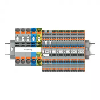 WAGO 821-111 TOPJOB S Sadales komplekts ar FI/LS un spiedpogu