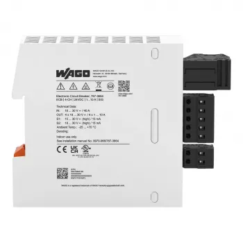 WAGO 787-3664 4-kanālu elektroniskais automātiskais slēdzis 24 V DC