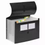 FolderSys Expanding File 12 Compartments Black