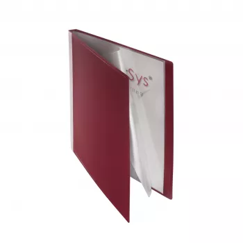 Foldersys Display Book Bordeaux ar 20 kabatiņām