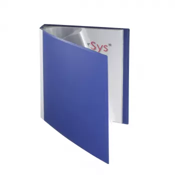FolderSys Display Book Blue with 30 Pockets A4