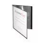 FolderSys Display Book A4 Black ar 10 kabatiņām