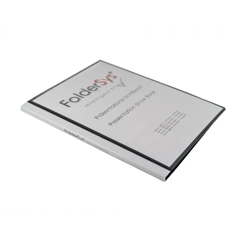 FolderSys Display Book A4 Black ar 10 kabatiņām
