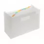 FolderSys Expanding File Folder 12 Compartments Transparent