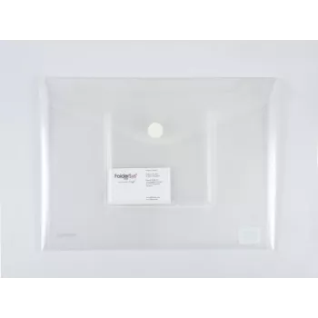 FolderSys A4 Ainavas Ringa Mapes Kabata ar CD/Jewel Case Kabatu, Caurspīdīga, 10 gab. iepakojumā