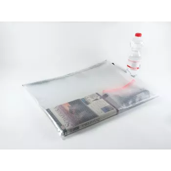 FolderSys A3 Dokumentu rāvējslēdzēja soma Caurspīdīgs PVC
