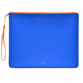 FolderSys PHAT BAG silikona rāvējslēdzēja maciņš A5, zils (40484-40)