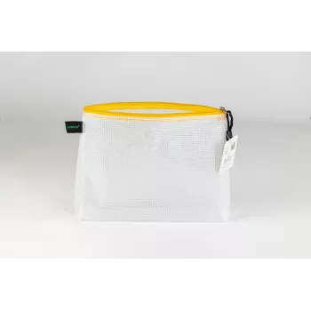 FolderSys Dokumentu rāvējslēdzēja soma A5 caurspīdīga/dzeltena 0,28 mm 1 gab.