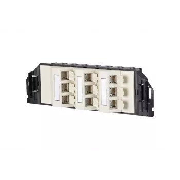 METZ CONNECT RJ45 Keystone modulis Cat.6A ekranēts melns 1 gab.