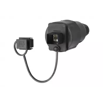 METZ CONNECT RJ45 lauka savienotājs Cat.6A ekranēts IP67 melns 41,8mm