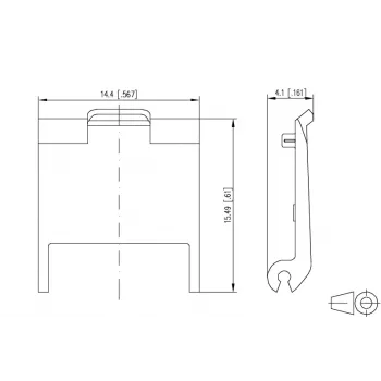 METZ CONNECT Keystone Module Cover Black ABS 10-Pack