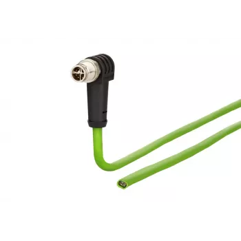 METZ CONNECT 142M2X90100 - 10 m - Cat6a - M12 Industrial Ethernet Patch Cable
