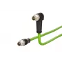 METZ CONNECT M12 savienojuma kabelis 2 m, 8 kontaktu, X-kodēts, 142M2X19020