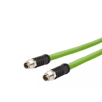 METZ CONNECT M12-M12 8-pin torsion X-coded kabelis, 5 m