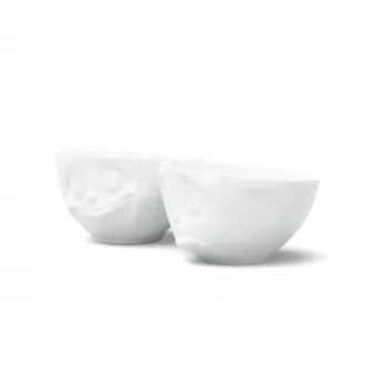 FIFTYEIGHT PRODUCTS Bowl Set 200ml - Happy & Oh Please White