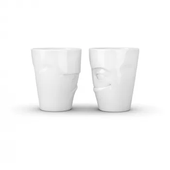 FIFTYEIGHT PRODUCTS 350ml Krūze - Grumpy & Mischievous White