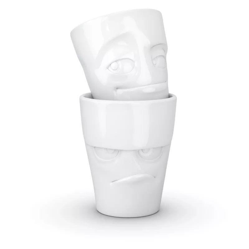 FIFTYEIGHT PRODUCTS 350ml Krūze - Grumpy & Mischievous White