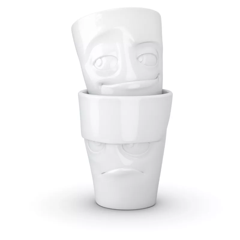 FIFTYEIGHT PRODUCTS 350ml Krūze - Grumpy & Mischievous White