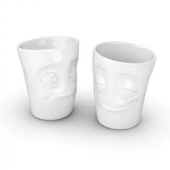 FIFTYEIGHT PRODUCTS FIFTYEIGHT 350ml Krūze - Amused & Bewildered Balta