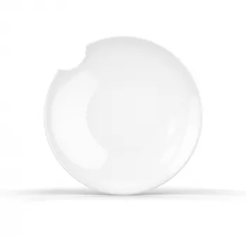 FIFTYEIGHT PRODUCTS FIFTYEIGHT 2 Dziļie šķīvji ar Kerbe 24 cm Balti