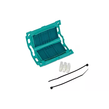 HellermannTyton Kabeļu saites pamatne 435-00650 Zaļa Polipropilēns Pašlīmējoša 47x27mm