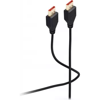 SHIVERPEAKS Flexline DisplayPort Cable 1.4, Male to Male, UHD 8K, Extra Thin, Black, 1,5m (FL31-69155)