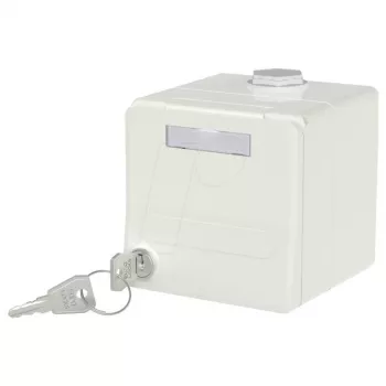 METZ CONNECT IP44 moduļu virsmas montāžas korpuss ar eņģu vāku 1309470002-I