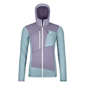 Sieviešu kapuce Ortovox Fleece Grid - glacier grey