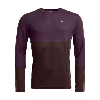 Ortovox 185 Rock N Wool Long Sleeve - Dark Wild Berry, Size S
