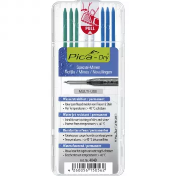 PICA-MARKER Pica DRY Refills Special - 8 Leads (Graphite, Red, White) 2,8mm