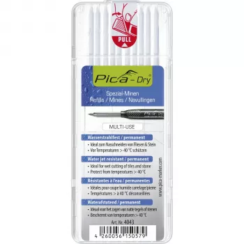 PICA-MARKER Pica DRY Refills White - 10 vadi, 2,8 mm, 85 mm