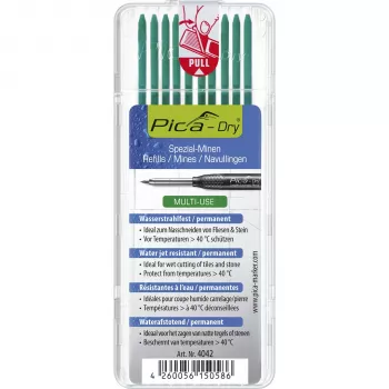 PICA-MARKER Pica DRY Refills Green - 10 vadi, 2,8 mm, 125 mm