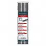 Pica BIG DRY Refills Carpenters 2H - 12 Leads, Black, Rectangular Profile
