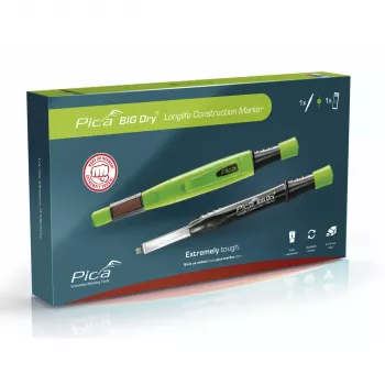 Pica BIG-Dry Promo Pack mehāniskais būvzīmulis, dažādas krāsas, 2x5mm vāle, 2B cietība, uzpildāms