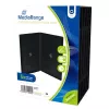 MEDIARANGE Retail Pack DVD Case Double - DVD Video Box - ietilpība: 2 CD/DVD - melns (5 gab. iepakojums)