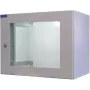 RESISTER 19-Inch Network Cabinet Pro Aktiv - IP54/IP55 - Viewing Door - 12U - 600x600 mm - Active Fan - Filter - Light Grey (RAL 7035)