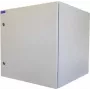 RESISTER 19-Inch Network Cabinet Pro Aktiv - Aizsardzības klase IP54/IP55 - Cietā tērauda durvis - 12U - Platums x Dziļums 600x600 mm - Aktīvais ventilators - Filtri - Gaiši pelēks (99RRA19WV126MG)