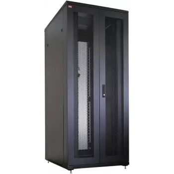 IT-BUDGET 19 inch tīkla skapis SRK - 42U - 800x800 mm - perforētas dubultdurvis priekšā un aizmugurē - kabeļu kanāli - salikts - melns (99ITB19SRK4288DTSNM)