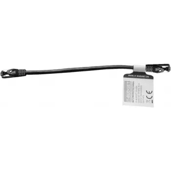 IT-BUDGET Full Copper Premium Patch Cable - Flex AWG 26 - Cat.8.1 - 2000 MHz - Halogen-Free - PoE+ - 40 GBit - Black - 0,5 m (90ITBFLEX81PK050S)