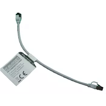 IT-BUDGET Full Copper Premium Patch Cable - Slim AWG 28 - Cat.8.1 - 2000 MHz - Halogen-Free - PoE+ - 40 GBit - Grey - 0,50 m (90ITBSLIM81PK050G)