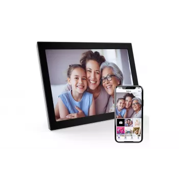 XORO 10,1 inch WiFi Digital Photo Frame ar Multitouch IPS Displeju, 16 GB, Melns