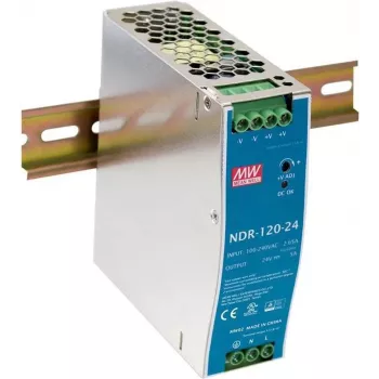 Meanwell NDR-120-12 DIN sliežu barošanas bloks 12V 10A 120W