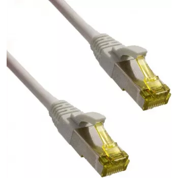 IT-BUDGET Full Copper Premium Patch Cable - Super Flex TPE - Cat.6A - ar Cat.7 Raw Cable - 600 MHz - Halogen-Free - PoE+ - 10GBit - Pelēks - 0,50 m (90ITBFLEX6A7PK050G)