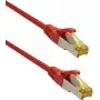 IT-BUDGET Premium Patch Cable Cat.6A with Cat.7 Raw Cable - Super Flex TPE - 600 MHz - Halogen-Free - PoE+ - 10 Gigabit - Red - 0.25 m