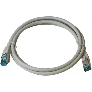 IT-BUDGET Full Copper Premium Patch Cable - Cat.6A - 500 MHz - Halogen-Free - PoE+ - AWG 26/7 - Grey - 1,50 m