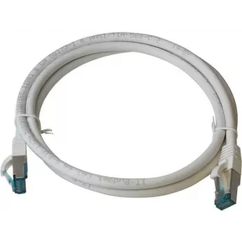 IT-BUDGET Full Copper Premium Patch Cable Cat.6A 500 MHz LSZH PoE+ AWG 26/7 White 7,5 m